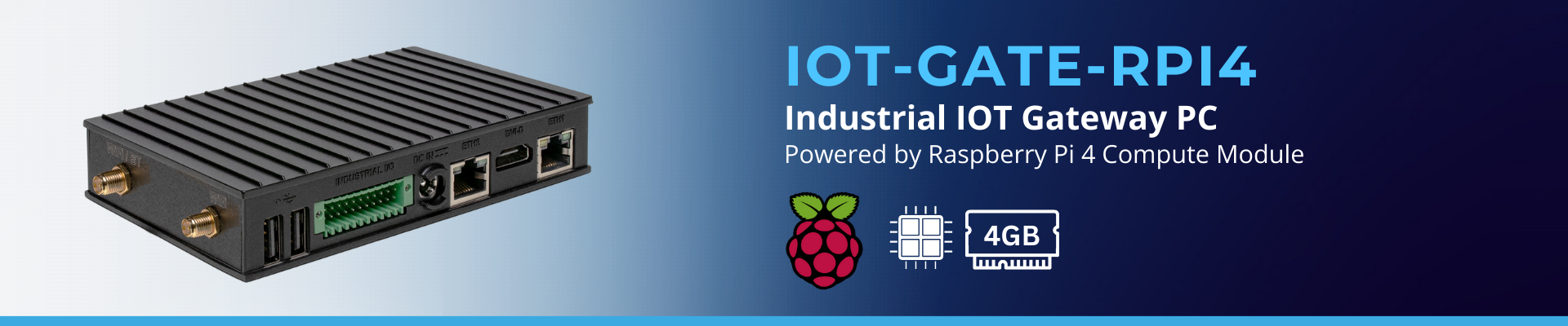 IOT-GATE-RPi4: Industrial Raspberry Pi IoT Gateway PC